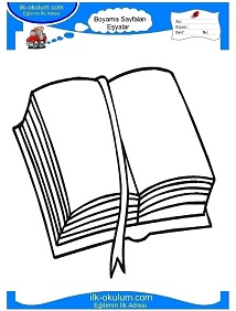 Çocuklar İçin Kitap Boyama Sayfaları 